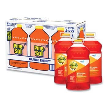 Pine-Sol 41772 144 oz. All-Purpose Cleaner - Orange Energy (3/Carton)