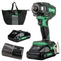 Impact Wrenches | Metabo HPT WR18DHM 18V MultiVolt Brushless Lithium-Ion 1/2 in. Cordless Impact Wrench Kit with 2 Batteries (4 Ah) image number 0