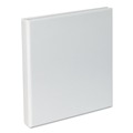 Office Jansan | Universal UNV20742 11 in. x 8.5 in. 1 in. Capacity 3 Rings Slant D-Ring View Binder - White image number 1