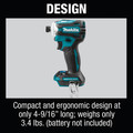 Combo Kits | Makita XT288G 18V LXT Brushless Lithium-Ion 1/2 in. Cordless Hammer Driver Drill and 4 Speed Impact Driver with 2 Batteries (6 Ah) image number 26