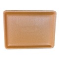 Food Trays, Containers, and Lids | GEN 9PYEL 12.25 in. x 9.25 in. x 0.62 in. #9P Meat Trays - Yellow (200/Carton) image number 0