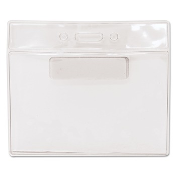 Advantus 4.5 in. x 3.25 in. Holder 4.13 in. x 3 in. Insert Horizontal Magnetic-Style Name Badge Kits - Clear (20/Pack)
