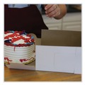 Food Trays, Containers, and Lids | SCT 1505 3 in. x 6 in. x 6 in. Paper Standard One-Piece Non-Window Bakery Boxes - White (250/Carton) image number 1
