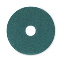 Just Launched | Boardwalk BWK4016GRE 16 in. Diameter Heavy-Duty Scrubbing Floor Pads - Green (5/Carton) image number 0