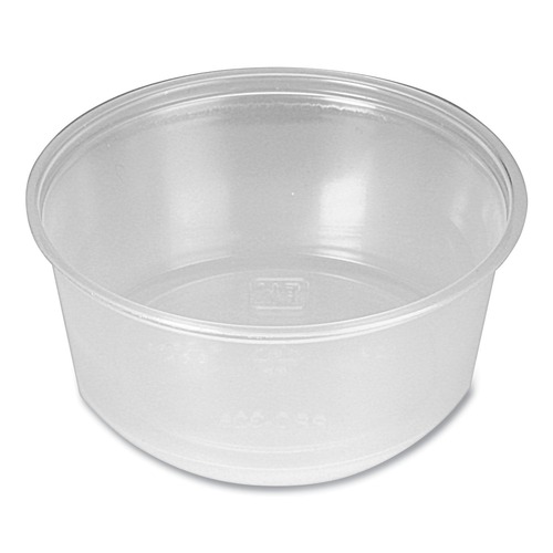 Food Service | Fabri-Kal PPC325 3.25 oz Plastic Portion Cups - Clear (2500/Carton) image number 0