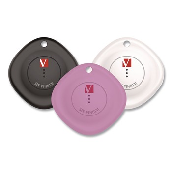 Verbatim My Finder Bluetooth Tracker - Black/White/Purple (3/Pack)