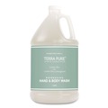 Cleaning & Janitorial Supplies | Diversified Hospitality Solutions GAL04DBGW128 Terra Pure 1 Gallon Body Wash - Green Tea Lemongrass (4/Carton) image number 1