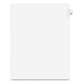 Office Jansan | Avery 01402 11 in. x 8.5 in. 26-Tab B Avery Style Preprinted Legal Exhibit Side Tab Index Dividers - White (25/Pack) image number 1
