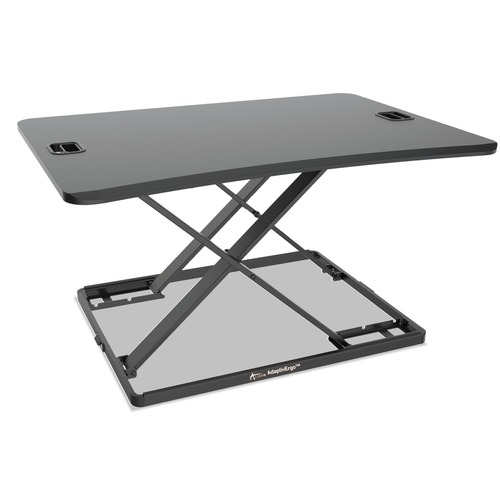  | Alera AE1SPLR AdaptivErgo 31.33 in. x 21.63 in. x 1.5 in. - 16 in. Ultra-Slim Sit-Stand Desk - Black image number 0