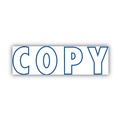 Bulk Savings Pricing 2 | COSCO 2000PLUS 098367 1.5 in. x 0.56 in. Green Line Copy Message Stamp - Blue image number 1
