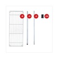 Tool Storage Accessories | Alera ALESW853614SR 36 in. x 14 in. x 72 in. 5-Shelf Residential Wire Shelving - Silver image number 6