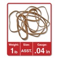 Customer Appreciation Sale - Save up to $60 off | Universal UNV00154 1 lbs. Assorted Gauge Rubber Bands - Size 54, Beige (1/Pack) image number 2