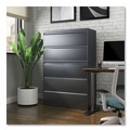 | Alera 25515 42 in. x 18.63 in. x 67.63 in. 5 Legal/Letter/A4/A5 Size Lateral File Drawers - Charcoal image number 4