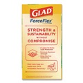 Cleaning & Janitorial Supplies | Glad 78900 ForceFlex 24 in. x 27.38 in. 13 Gallon Kitchen Drawstring Trash Bags - Gain Original Scent/White (240/Carton) image number 5