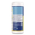 Cleaning & Disinfecting Wipes | LYSOL Brand 19200-81145 7 in. x 7.25 in. 1-Ply Disinfecting Wipes - Lemon and Lime Blossom, White (35 Wipes/Canister, 12 Canisters/Carton) image number 2