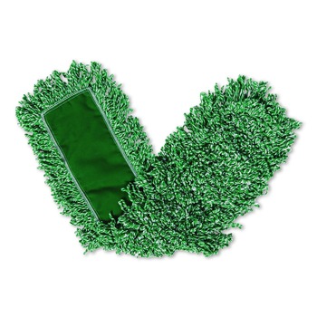 Rubbermaid Commercial FGQ41800GR00 18 in. Microfiber Dust Pad with Fringe - Green