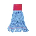 Mops | Boardwalk BWK1800LBDZ Pro Loop Web/Tailband Mop Head - Large, Blue (1-Dozen) image number 8