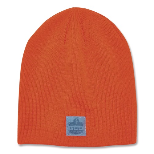 Hats | Ergodyne 16814 N-Ferno 6812 One Size Fits Most Rib Knit Beanie - Orange image number 0