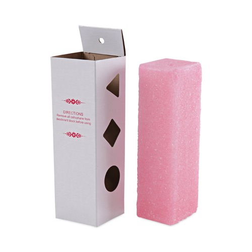  | Boardwalk BWKW24 24 oz. Deodorizing Para Wall Blocks - Cherry, Pink (6/Box) image number 0