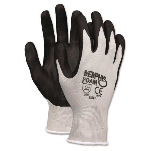 Bulk Savings Pricing 2 | MCR Safety 9673XL Economy Foam Nitrile Gloves - X-Large Gray/Black (1-Dozen) image number 0