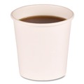 Cups and Lids | Boardwalk BWKWHT4HCUP 4 oz Paper Hot Cups - White (50/Sleeve, 20 Sleeves/Carton) image number 2