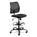  | Safco 3395BL Vue Series Mesh Extended Height Chair Acrylic Fabric Seat - Black image number 0