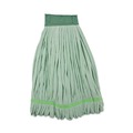 Tradesmen Day Sale | Boardwalk BWKMWTLGCT Microfiber Looped-End Wet Mop Head - Large, Green (12/Carton) image number 0