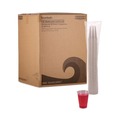 Office Jansan | Boardwalk BWKTRANSCUP9CT 9 oz. Polypropylene Plastic Cold Cups - Translucent (100 Cups/Sleeve, 25 Sleeves/Carton) image number 0