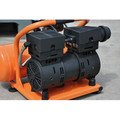 Portable Air Compressors | Hulk HP01P002SS Silent Air 1 HP 2 Gallon Oil-Free Stationary Compressor image number 2