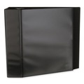 Office Jansan | Universal UNV20998 11 in. x 8.5 in. 5 in. Capacity 3 Rings Slant-Ring View Binder - Black image number 1