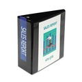  | Samsill 16400 11 in. x 8.5 in. Nonstick View Binder with 3 D Rings and 5 in. Capacity - Black image number 3