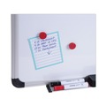 Office Jansan | Universal UNV43841 36 in. x 24 in. Deluxe Porcelain Magnetic Dry Erase Board - White Surface, Aluminum Frame image number 5