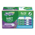 Office Jansan | Swiffer 80333673 10 x 8 Wet Refill Cloths - White/Lavender Vanilla and Comfort (36/Carton) image number 1