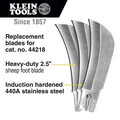 Blades | Klein Tools 44219 Replacement Hawkbill Blade for 44218 (3-Pack) image number 1