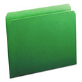 Office Jansan | Smead 12110 Colored File Folders with Reinforced 1/3-Cut Top Straight Tabs - Letter, Green (100/Box) image number 0