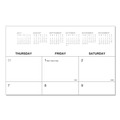 Calendars & Planners | Universal 71002 22 in. x 17 in. 12-Month (Jan-Dec 2026) Desk Pad Calendar - White Sheets/Black Binding/Clear Corners image number 2