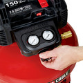 Portable Air Compressors | Porter-Cable C2002 0.8 HP 6 Gallon Oil-Free Pancake Air Compressor image number 5
