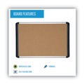 Bulletin Boards | MasterVision 560375093354 48 in. x 36 in. Tech Cork Board - Tan Surface, Silver/Black Aluminum Frame image number 5