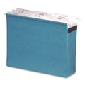 Office Jansan | Pendaflex 59225 SureHook 5.25 in. Capacity 1/5-Cut Tabs 9 Sections Hanging Letter Folder - Blue image number 1