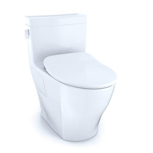 Fixtures | TOTO MS624234CEFG#01 1-Piece Legato CEFIONTECT WASHLETplus 1.28 GPF Elongated Toilet with  and SoftClose Seat - Cotton White image number 0