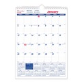 Calendars & Planners | Brownline C171101 12-Month (Jan to Dec): 2026 8 in. x 11 in. One Month Per Page Twin-Wirebound Wall Calendar - White/Blue Sheets image number 0