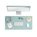 Desk Accessories & Office Organizers | Smead 64835 31.5 in. x 15.7 in. Vegan Leather Desk Pads - Light Blue image number 5
