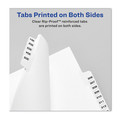 Dividers & Tabs | Avery 01072 Preprinted Legal Exhibit Side Tab Index Dividers, Avery Style, 10-Tab, 72, 11 X 8.5, White, 25/pack, (1072) image number 3