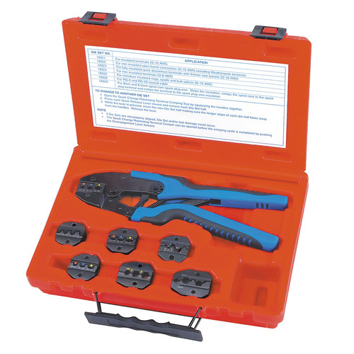 Cutting Tools | S&G Tool Aid 18960 Quick Change Ratcheting Terminal Crimping Kit image number 0