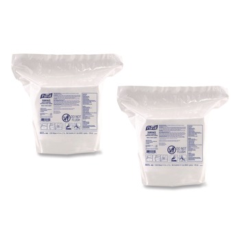 PURELL Surface Multi-Purpose Disinfecting Wipes, 1-Ply, 5 x 7, Fresh Citrus, White, 2/Carton