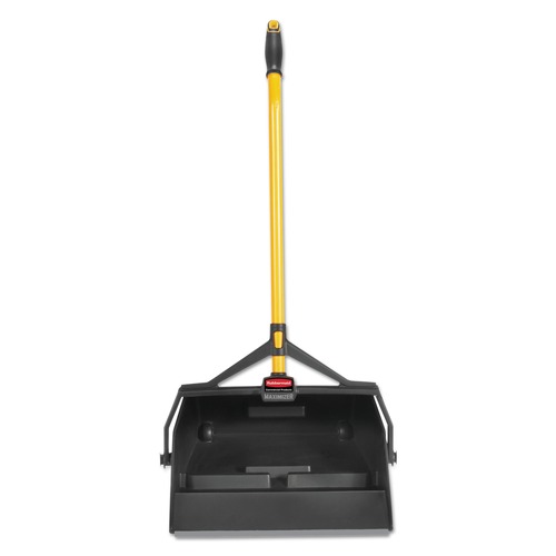 Dust Pans | Rubbermaid Commercial 2018806 Maximizer 29 in. x 16.90 in. x 12 in. Wet/Dry Debris Pan with Hanger Bracket - Yellow image number 0
