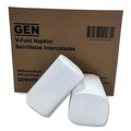 Paper Towels and Napkins | GEN GENVFN60002V 6.5 in. x 8.3 in. Premium V-Fold Napkins - White (250/Pack, 24 Packs/Carton) image number 0
