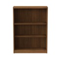  | Alera ALEVA634432WA 31.75 in. x 14 in. x 39.38 in. Valencia Series 3-Shelf Bookcase - Modern Walnut image number 2