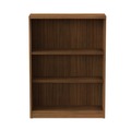  | Alera ALEVA634432WA 31.75 in. x 14 in. x 39.38 in. Valencia Series 3-Shelf Bookcase - Modern Walnut image number 2