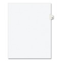 Office Jansan | Avery 01056 11 in.x 8.5 in. 10-Tab Avery Style 56 Preprinted Legal Exhibit Side Tab Index Dividers - White (25/Pack) image number 0